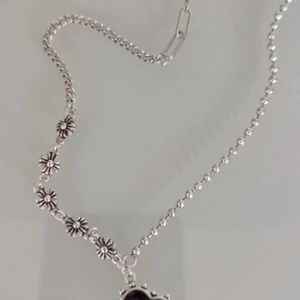925 sterling silver Amethyst stone necklace